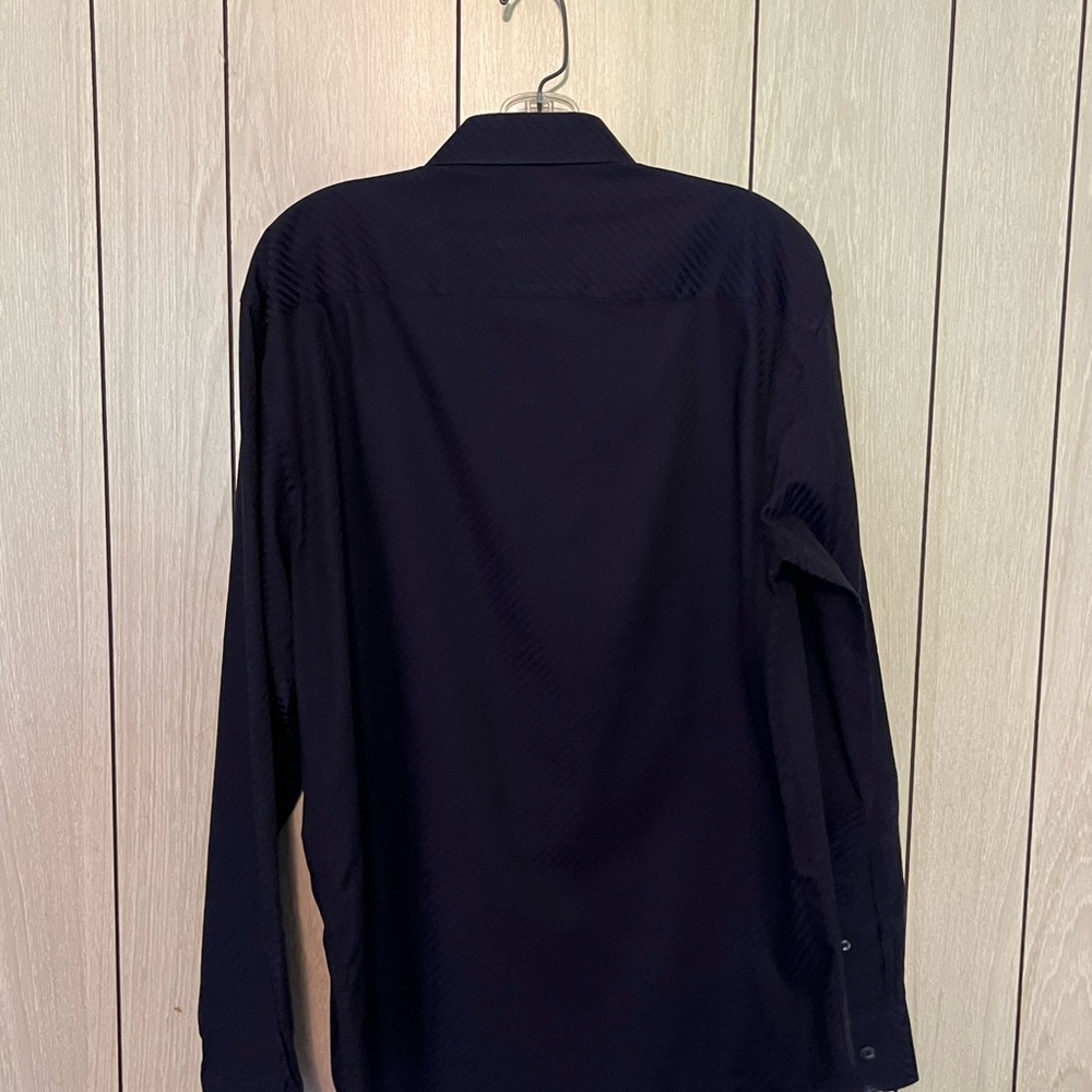 Bugatchi Midnight Blue Dress Shirt - Picture 4 of 4